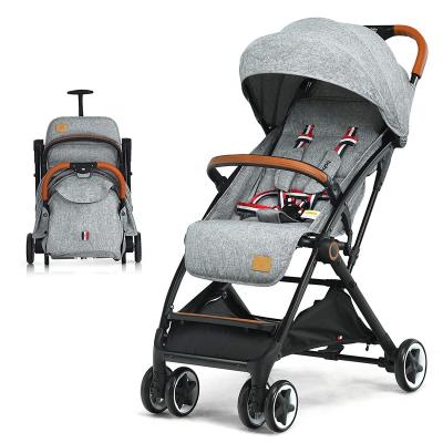 China Indonesia Baby Stroller Multi-Function Warm Gray Luxury Toddler Stroller Newborn Trolley Infant Reversible Bassinet For Boy Girl for sale