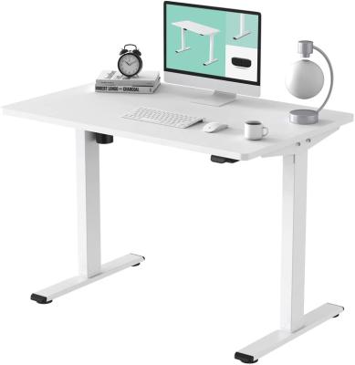 China Other Singapore Popular High Quality Easy Assembly Office Desk 2022 White Standing Height Adjustable Sturdy And Stable Construction for sale