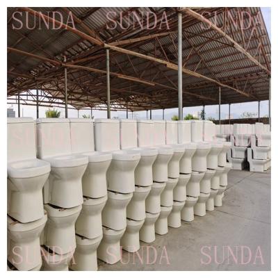 China Double-flow Hand Touch Sense Foot Pulse Control Flush One Piece Toilet for sale