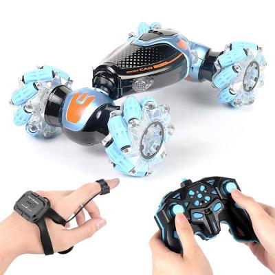 China Remote Control Hand App Controlled Four Wheel Side Drive Twist Stunt Stunt Car 360 Degree Rotation Rc Stunt Car Toys for sale