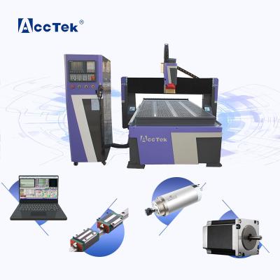 중국 AC 380V/50HZ CNC Wood Engraving Machine With Heavy Duty Seamless Welded Steel Lathe Structure 판매용