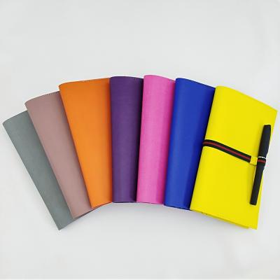 China Elastic Band of Hardcover Book Leather Traveler's Notebook with Pen Holder Sketchbook for sale