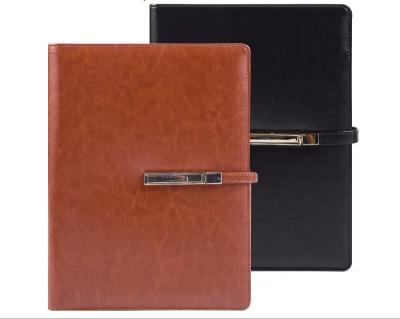 China Custom Leather Planner Organizer Diary 6 Rings Agenda with Magnetic Closure for sale