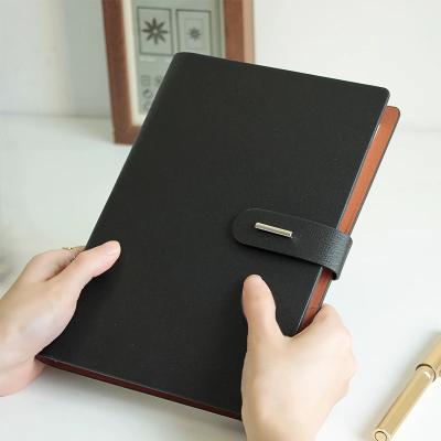 China Custom Leather Planner Stationery A5 Business Organizer Diary 6 Rings Agenda for sale