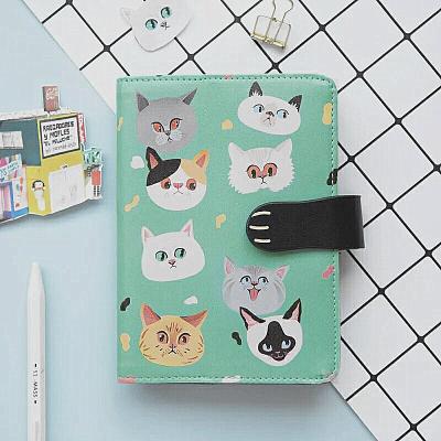 China Custom hardcover notebook a5 diary book printing cute cat print diary for sale