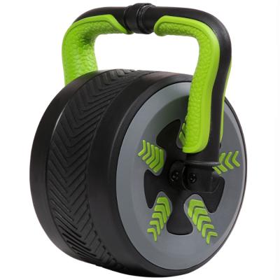 China Kettlebell and 2 Abs in 1 Abdominal Muscle Exerciser Bound Roller Automatic Big Wheel Ab Return Wheel for sale