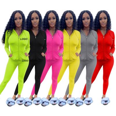 China Sustainable Ladies Custom Polyester Clothes Women 2 Piece Set Teams 2020 Pants for sale