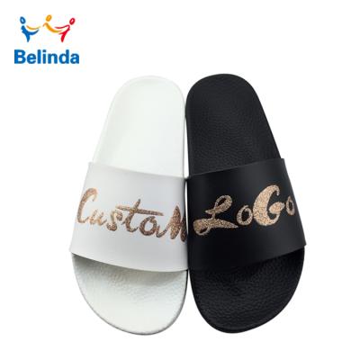 China Durable OEM Slide Shoes Print Servo Snap Man New Design Custom Logo Powder Slippers for sale