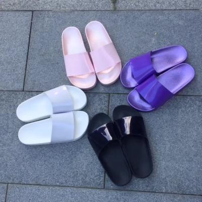 China Durable Designer OEM Slippers Woman PVC Slide Sandals Made Logo Custom Shoes Printed for sale