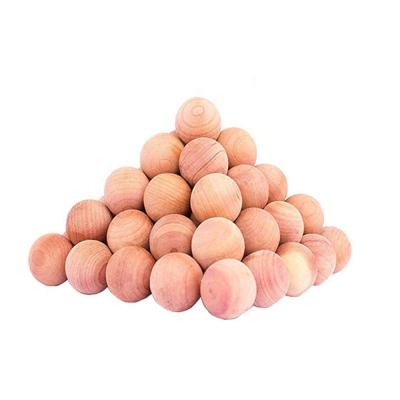 China Sustainable American Red Cedar Wood Balls Carved Wood Ball And Wood Ball for sale