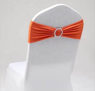 China Waterproof Spandex Chair Cover With Band For Wedding Events Banquet for sale