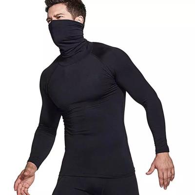 China Plus Size Men Compression Sport T-shirt Long Sleeve Gym Clothing QUICK DRY Running Fitness Tops Tight Sportswear Increasing Rashgard Sweatshirt for sale