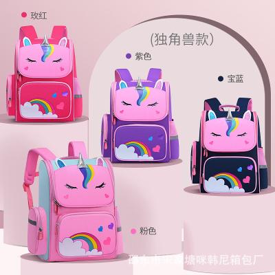 China Children's Princess Grade 1-6 Large Capacity Schoolbag Wear-resisting And Load-Reducing Waterproof Primary School Students Schoolbag for sale