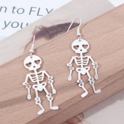 China 2021 cute Europe and the United States trend funny Halloween personality metal wind ladies earrings for sale