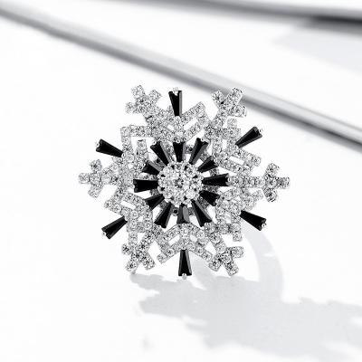 China The other diamond ring Japan and South Korea in batches of factory full of double-layer direct rotating snowflake exaggerated ring opening female for sale