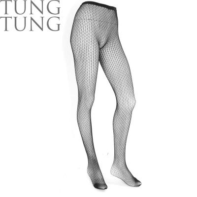 China Breathable Taiwan Made Fashionable Floral Mesh Nylon Pantyhose Fabric Girl Tube Pantyhose Pantyhose for sale