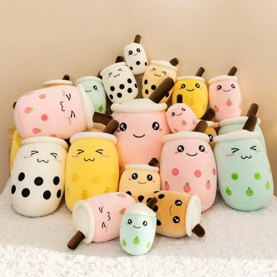 China 2022 Factory Custom Wholesale Fasion Amazone Hot Sale Plushies Squishy Bubble Stuffed Boba Coffee Cup Milk 15-70cm Bubble Tea Plush Toy for sale