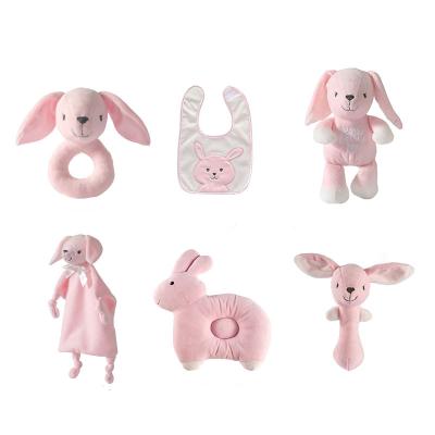 China OEM Toy Design Factory Customization Professional ODM Rattles Comfortable Relieve 1 Year Old Baby Stuffed Plush Newborn Teething Toys for sale