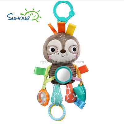 China 2021 New Design Lovely Baby Activity And Teething Toy Plush Animal Baby Comfort Hanging And Popping Toy for sale