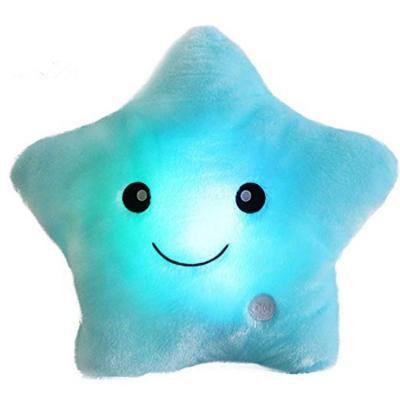 China Gift Glow in the Dark Plush Toy Led Light Pillow Moon Toys Plush Light Toy for sale