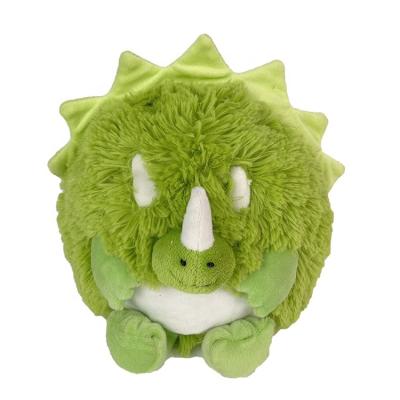 China Plush Ball Shape Green Dinosaur Soft Stuffed Animals Toys for sale