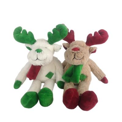 China 2022 Eco-Friendly Promotional Gift Stuffed Snowman Santa Reindeer Doll Christmas Soft Plush Toy for sale