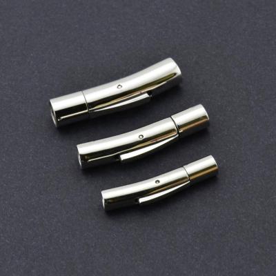 China DIY Opens 316l Stainless Steel Snap Bayonet Jewelry Clasp For Leather Rope DIY Jewelry Findings for sale