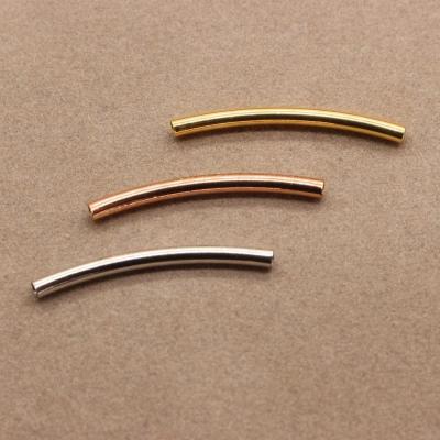 China DIY Crafts Supply White Silver K Gold Rose Gold Curved Tube For Handmade Jewelry for sale