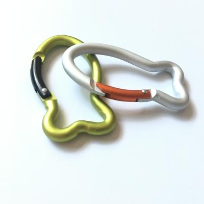 China Retail Industry Supply Outdoor Sports Camping Hiking Rocking Fish Shaped Carabiner for sale