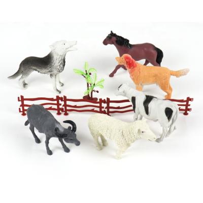 China Playing indoor toys first education farmer setChildren set play animal modeling house toys DIY farm-- for sale