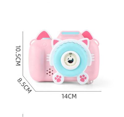 China Electric Bubble Camera Cute Children's Automatic Bear Bubble Blowing Sound and Light Music Children Fail Toys for sale