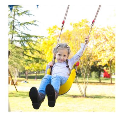 China Modern Hot Sale Indoor Outdoor Single Soft EVA Swing For Kids Colorful With Strong PE Rope Travel for sale