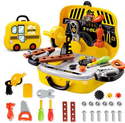 China ABS Kids Machine Portable Suitcase Simulation Toys Suitcase Boys Toys Set Plastic Toys for sale