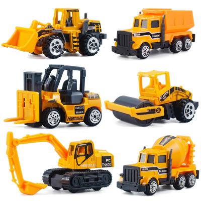 China Durable Children Pull Back Alloy Engineering Vehicle Set Gift Toy Simulation Plastic Toys for sale