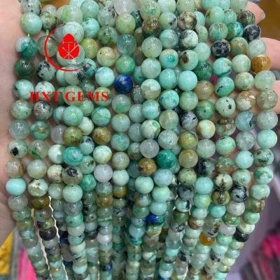 China Natural Natural Chrysocolla Round Beads Beads Wholesale for sale