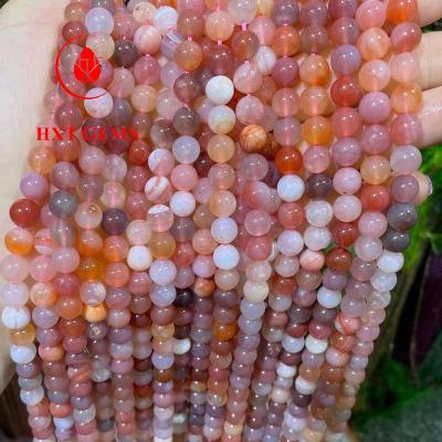 China Wholesale Natural Natural Candy Agate Round Beads Agate Beads for sale