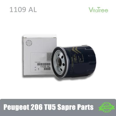 China 1109AL 110938 1109391 109AK Peugeot Spare Parts Oil Filter For PEUGEOT206 SW2.0 16V for sale