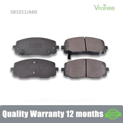 China 58101-1JA60 581011JA60 Brake Pad For HYUNDAI i20 1.2 HYUNDAI i10 1.2 for sale