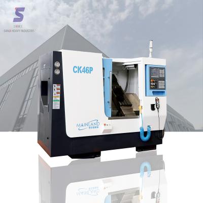 China Intelligent Metal Control System Lathe CK46P Metal CNC Rotation Milling Horizontal Lathe for sale