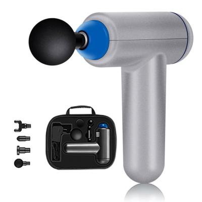 China Body Massager Gun New Handheld Design 6 Head Cordless Handheld Speed ​​4 Percussion Fascia Relax Heat Fascial Chiropractic Muscle Massage Gun usb gun physio for sale