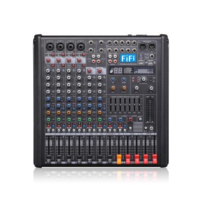 China FIFI Professional PA Broadcast Indoor Audio System DJ ECHO 12 Channel Stage Mixer Console for sale