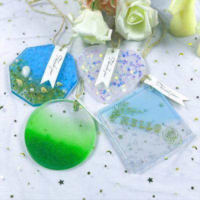 China High Quality Viable 4pcs DIY Jewelry Epoxy Silicone Mold Set Resin Crystal Pendant Mold For Craft for sale