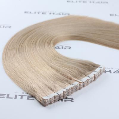 China Silky Straight Wave Stable Quality 100% Remy Human Hair Tape In Russian Hair Extensions for sale