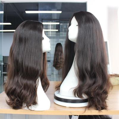 China Wholesale European Soft Top Brazilian Silk Jewish Wig Skin Factory Qingdao Wigs Kosher Hair for sale