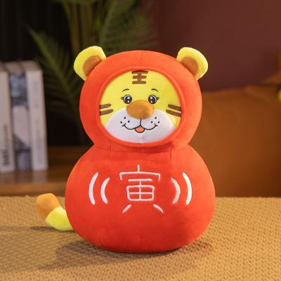 China 2022 Years Eco-friendly Tiger Mascot Little Tiger Plush Toy Zodiac Yin Zodiac Yin Doll New Year's Party Gift Wholesale Tiger Mascot for sale