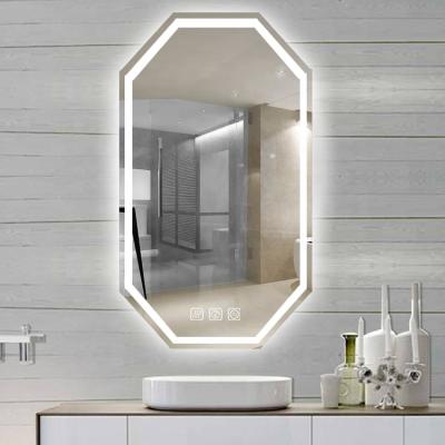 China Eclectic Wholesale Modern Anti Fog Touch Switch Waterproof Backlit Home Decor Led Mirror Lighted for sale