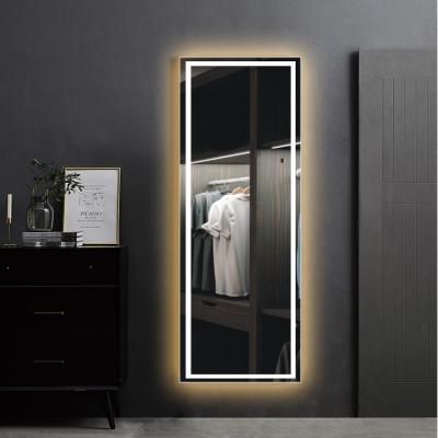 China Support Coastal Customization Large Integral Backlit Glass Led Mirror Rectangle Dressing Mirror for sale