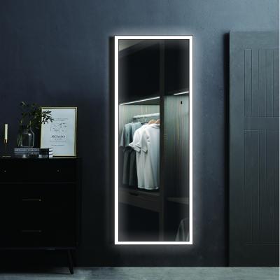 China Eclectic Hot Selling Classic Led Decorative Leaner Big Frame Mirror Decorative Leaner Door Mirror for sale