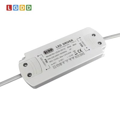 China NEW ERP 10-20W DEKRA CE PF>0.95 Super Slim IP44 12V 24V Waterproof Ultra Thin Led Driver Power Supply 7118CV for sale