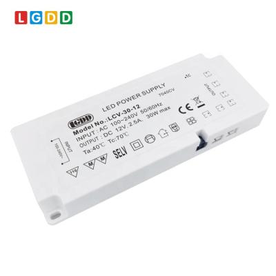 China Class 2 CE ERP Supply Constant Voltage 12V 24V 30W 60W Multi Output Power 7040CV/7041CV Ultra Thin Led Driver New for sale